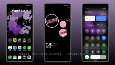 Dark Censored MIUI Theme