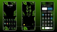 Dark Leaf MIUI Theme
