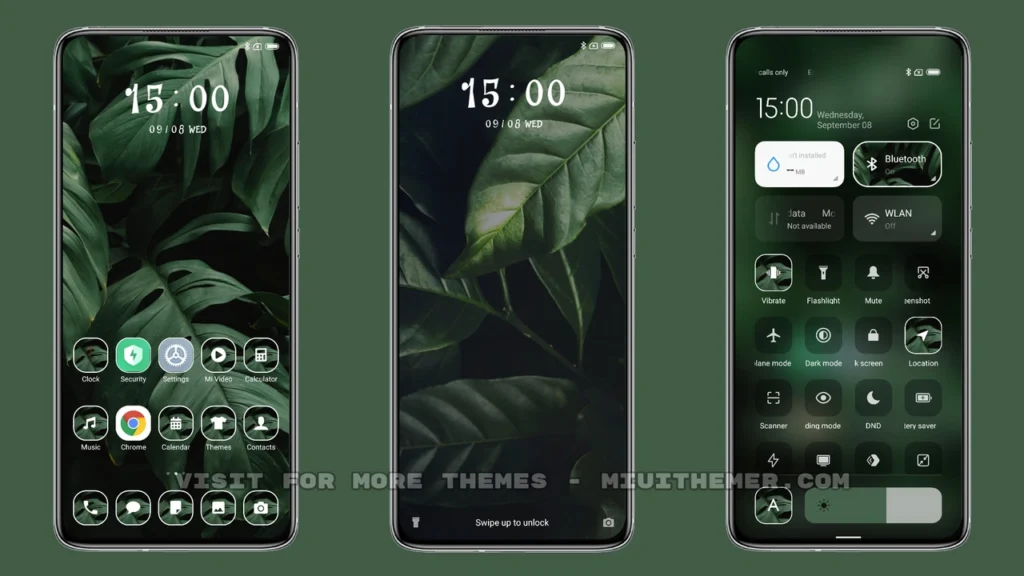 Dark Leaf_3MDS MIUI Theme