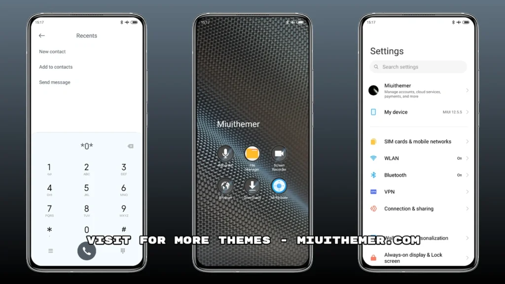 Dark Paste MIUI Theme