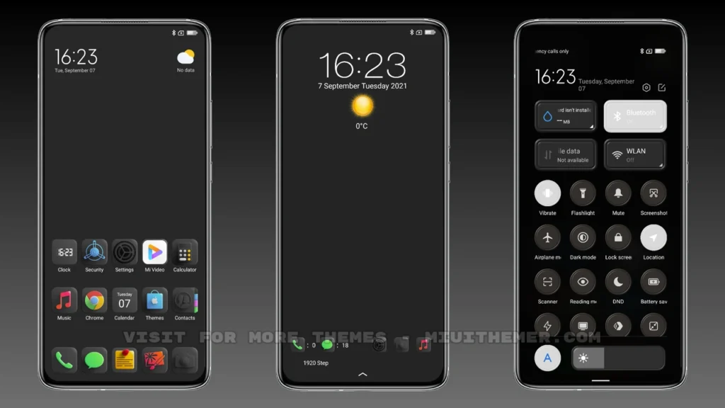 Dark Vibrant MIUI Theme