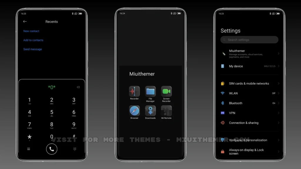 Dark Vibrant MIUI Theme