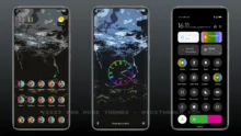Frozen Lake_Dark MIUI Theme