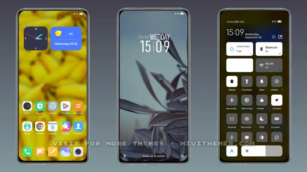GREY LEAF V12 MIUI Theme