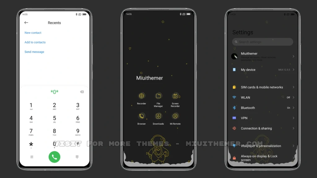 Golden universe MIUI Theme