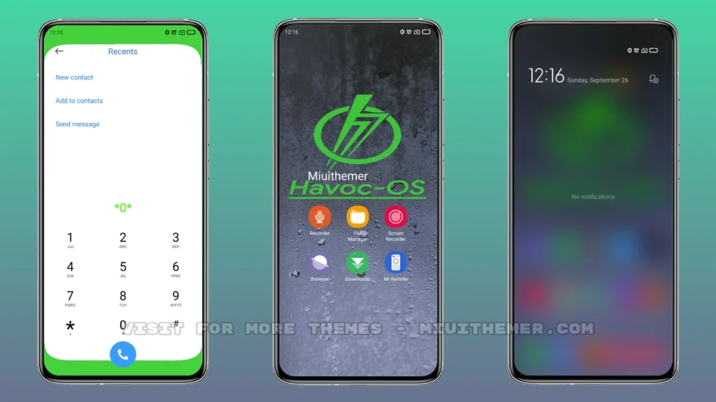 Havoc Green v12 MIUI Theme