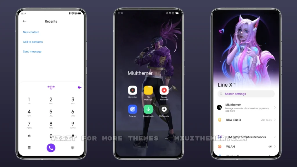 KDA Line X MIUI Theme