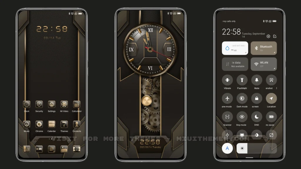 Metal pendulum MIUI Theme