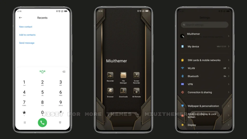 Metal pendulum MIUI Theme