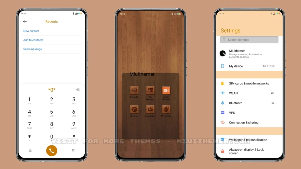 Natural Grain MIUI Theme