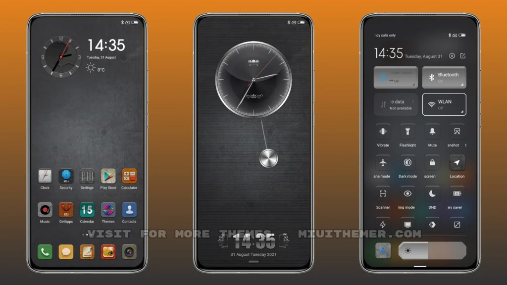 Natural Metal Gray MIUI Theme