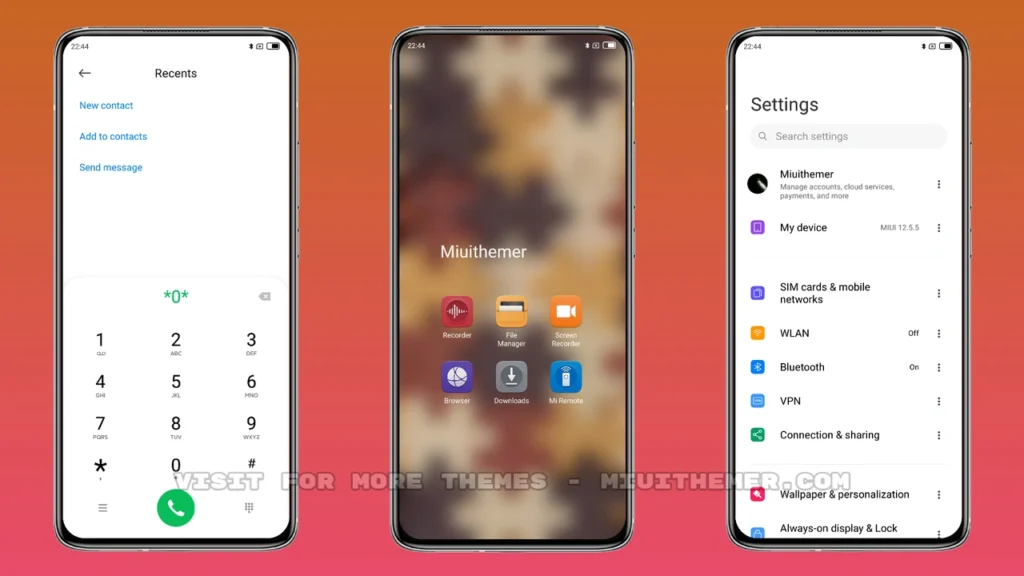 OUTLINE TUCH MIX MIUI Theme