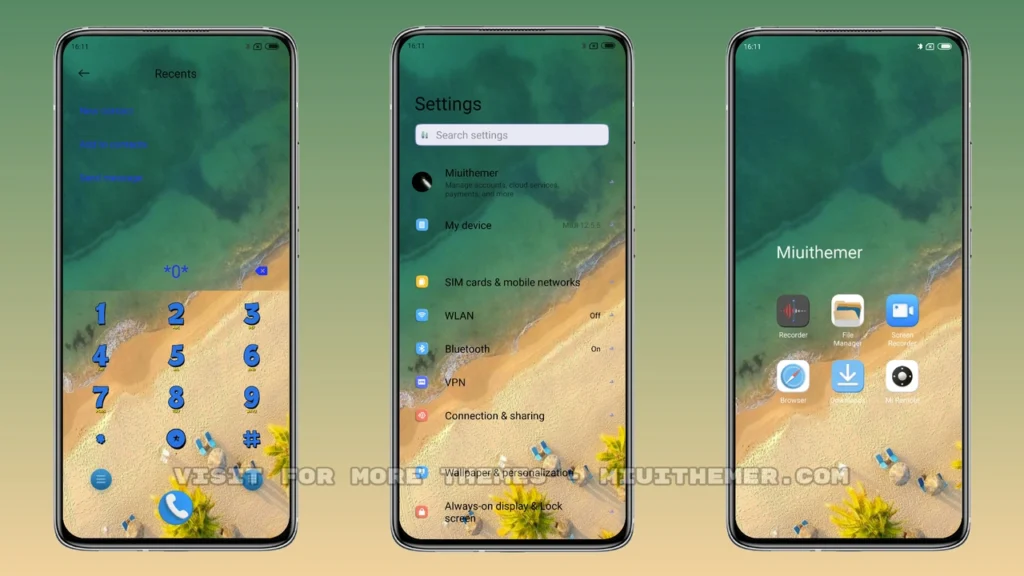 P-Spiaggia v12.5 MIUI Theme