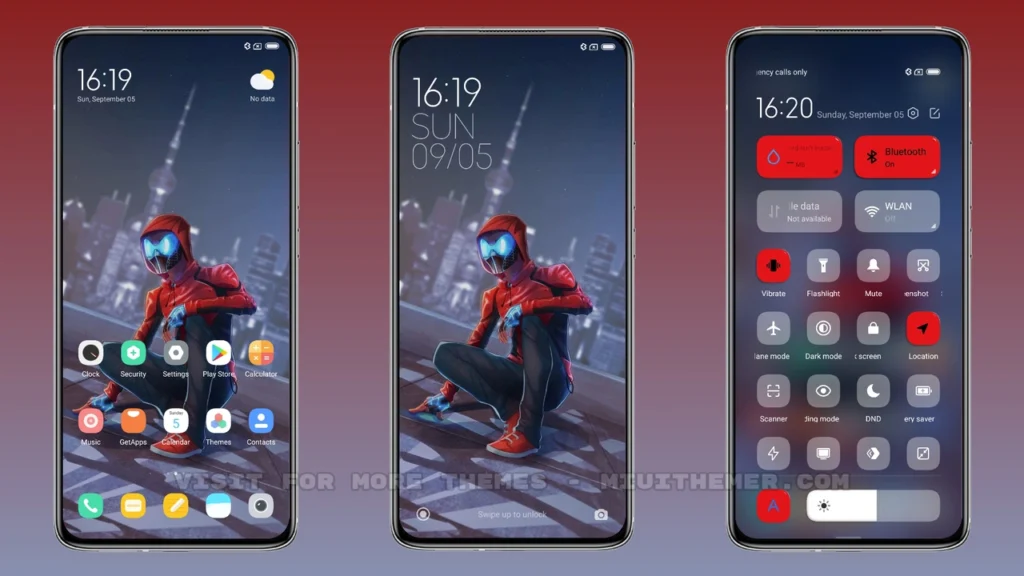 Red & Black Mix MIUI Theme