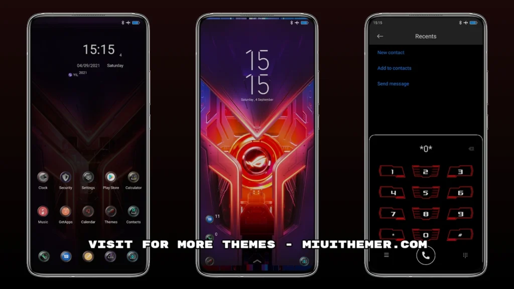 Rog Phone Game Ui MIUI Theme