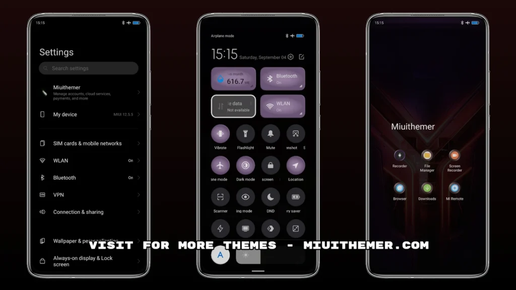 Rog Phone Game Ui MIUI Theme