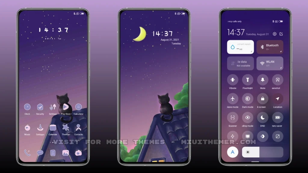 Roof Black Cat MIUI Theme