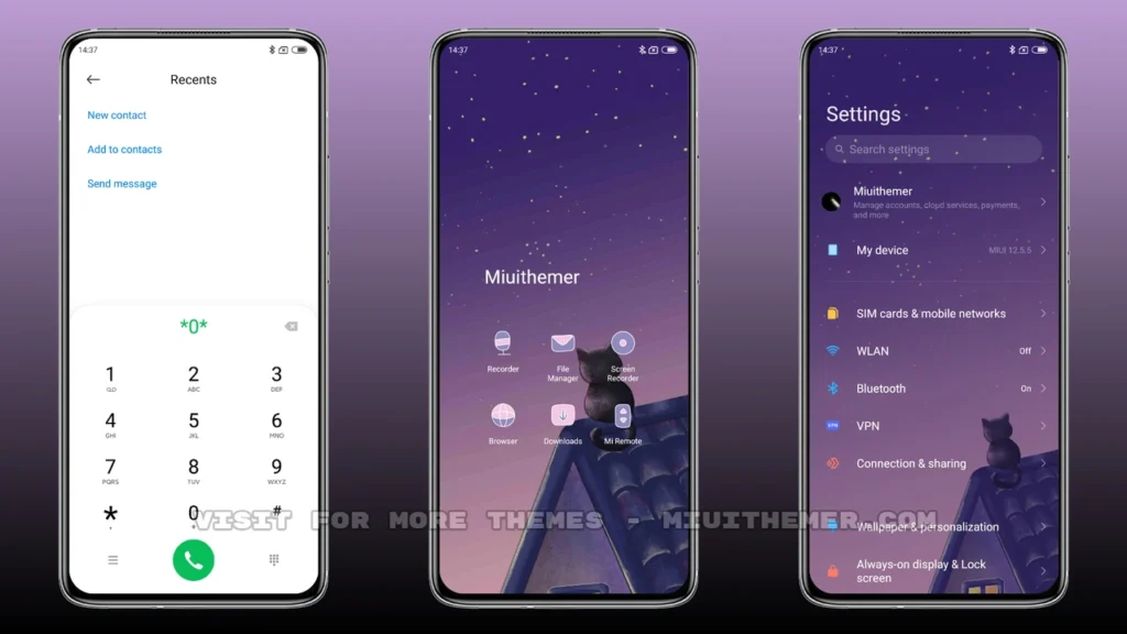 Roof Black Cat MIUI Theme