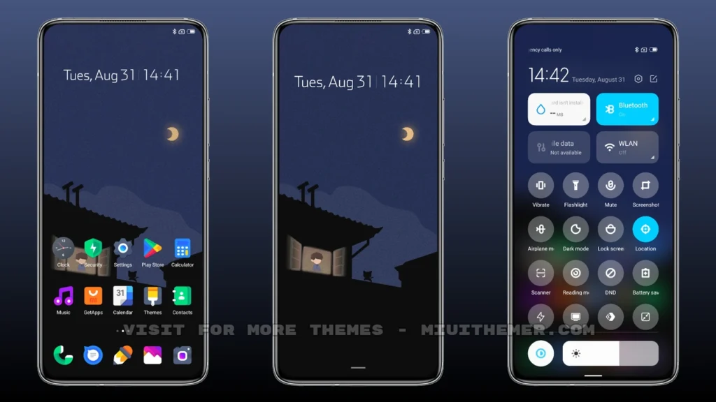 Thoughtful night MIUI Theme