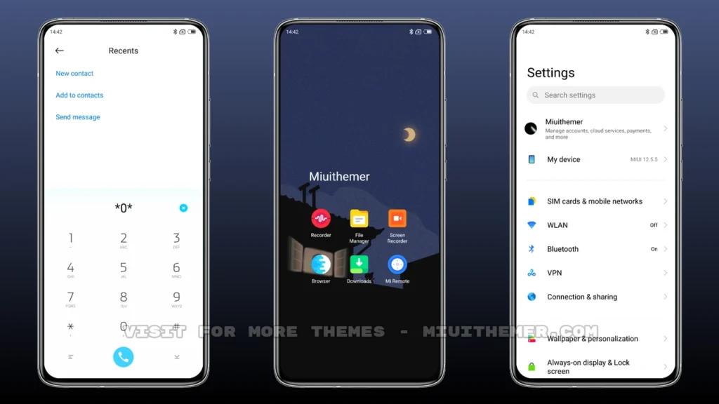 Thoughtful night MIUI Theme