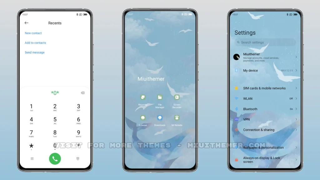 Whale the sky MIUI Theme