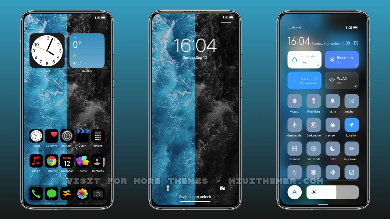 iOS Icon Black MIUI theme for Xiaomi and Redmi devices - MIUI Themer