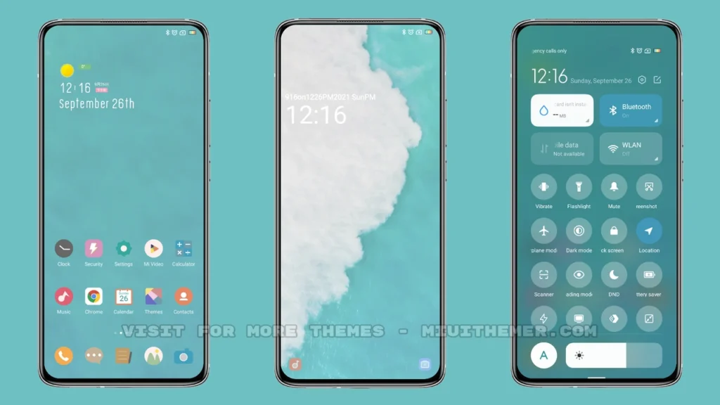 ice blue v12 MIUI Theme