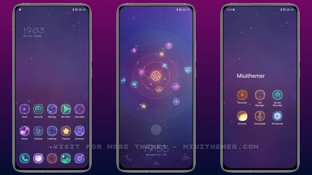 12 constellations MIUI Theme