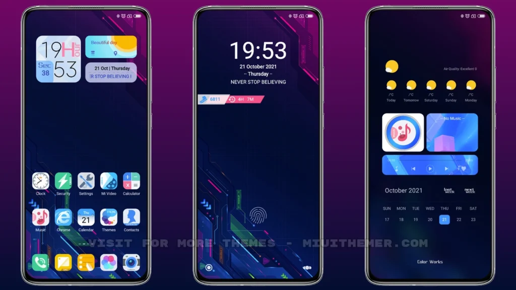 Abstract Color MIUI Theme
