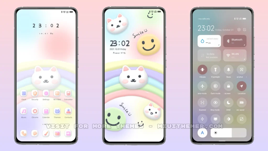 Clay rainbow MIUI Theme