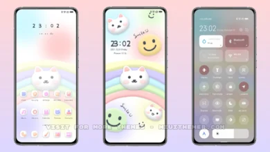 Clay rainbow MIUI Theme