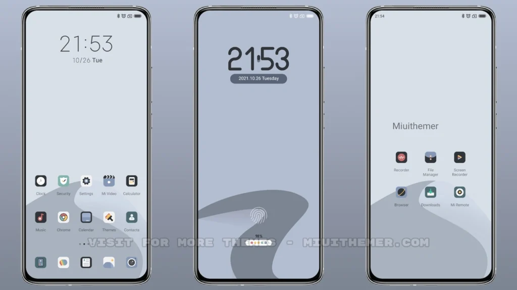Light gray MIUI Theme