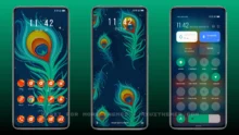 Peacock Feather_3MDP MIUI Theme