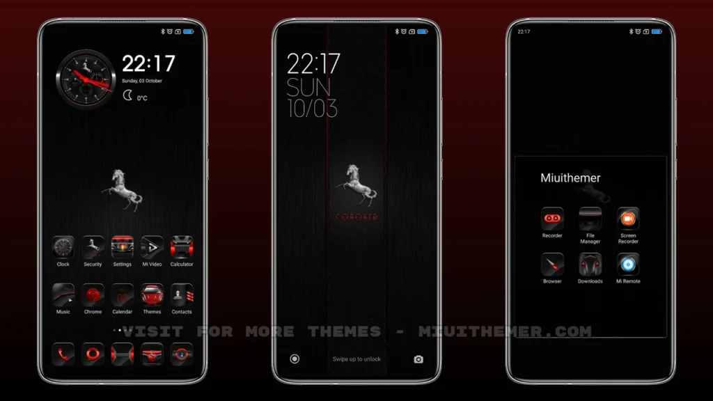 Red Dark CONQUER MIUI Theme