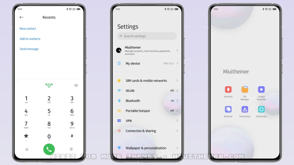 Simple color ball MIUI Theme