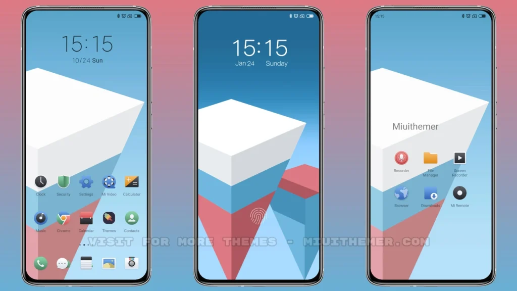 Simple pyramid MIUI Theme