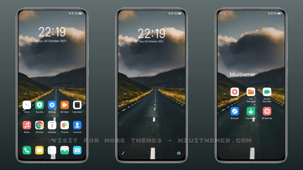 Street at night MIUI Theme