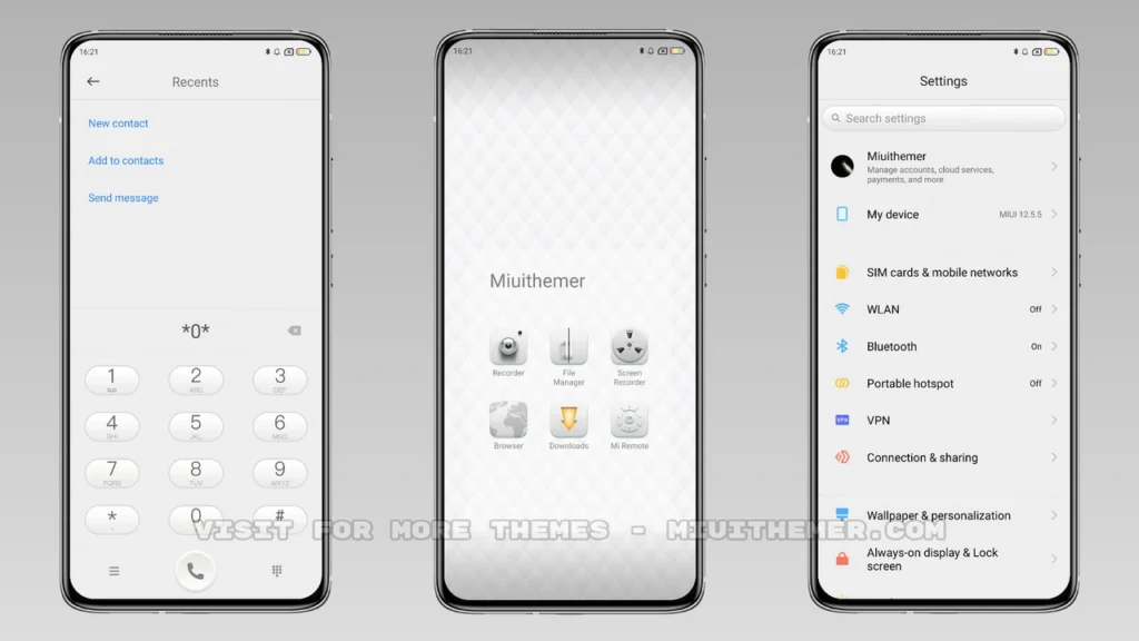 White MIUI Theme