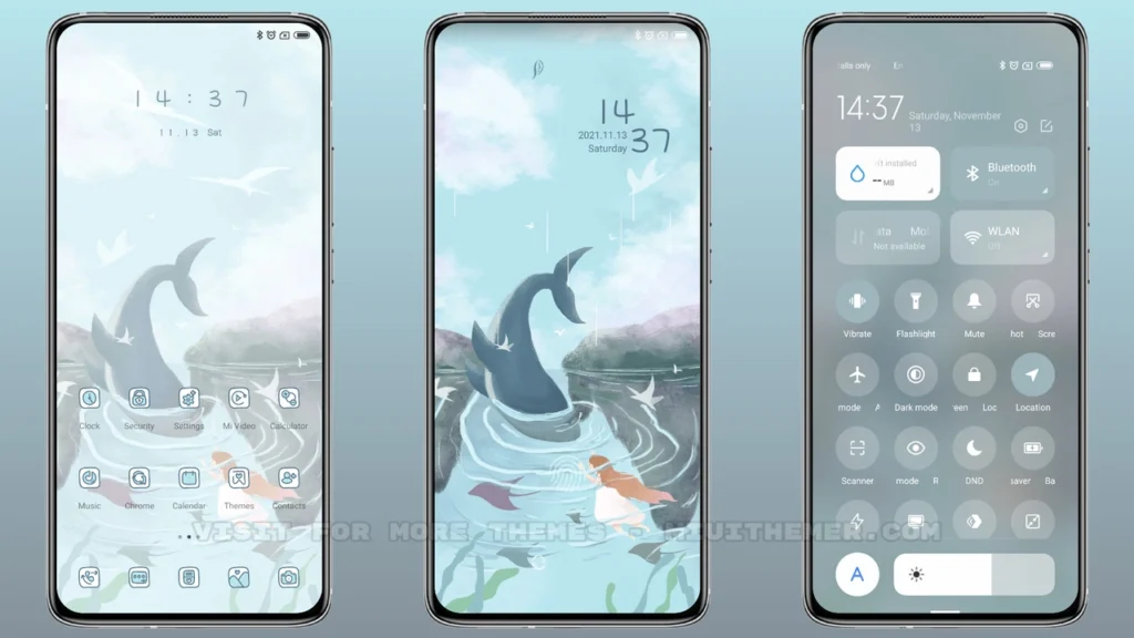 Asuka and fish MIUI Theme