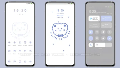 Blue sticky bear MIUI Theme