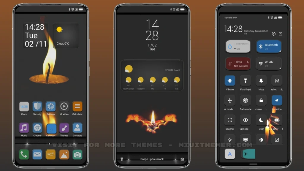 Candle warmth MIUI Theme