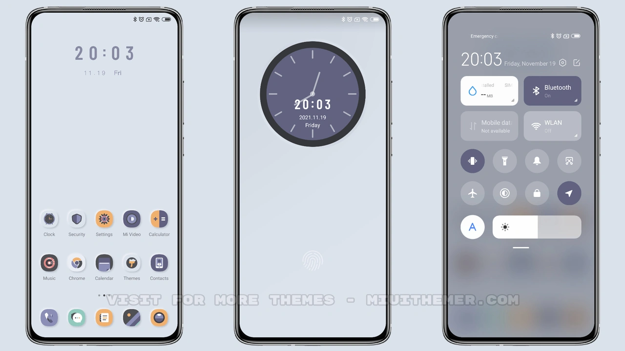 Cut the clock MIUI theme for Xiaomi and Redmi devices - MIUI Themer