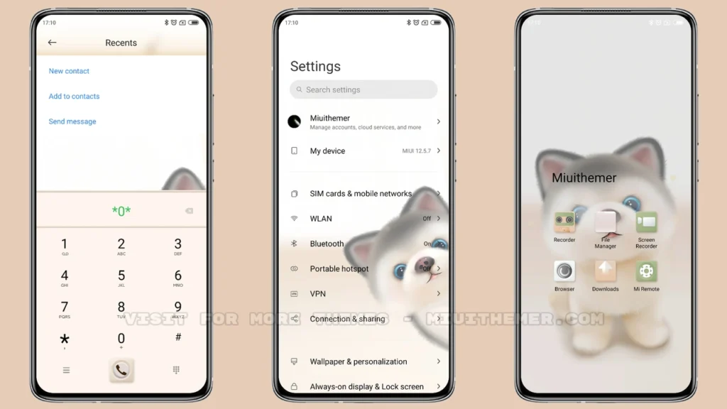 Cute husky MIUI Theme