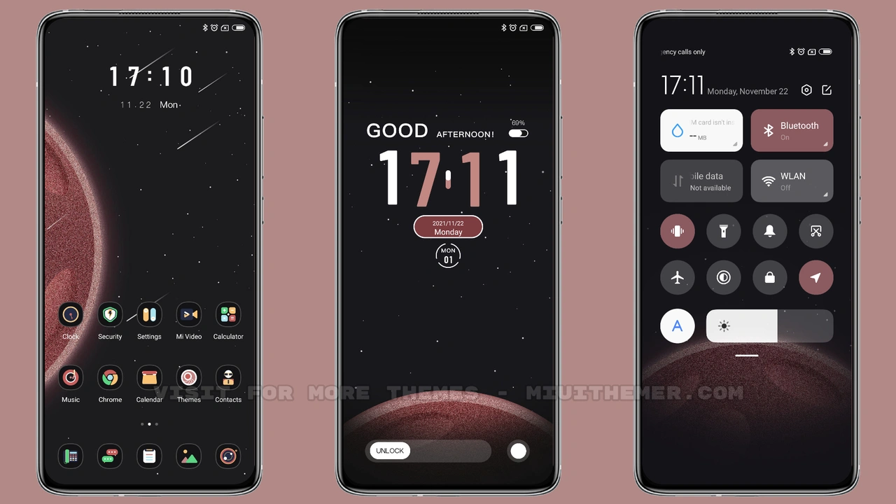 Dynamic planet MIUI theme for Xiaomi and Redmi devices - MIUI Themer