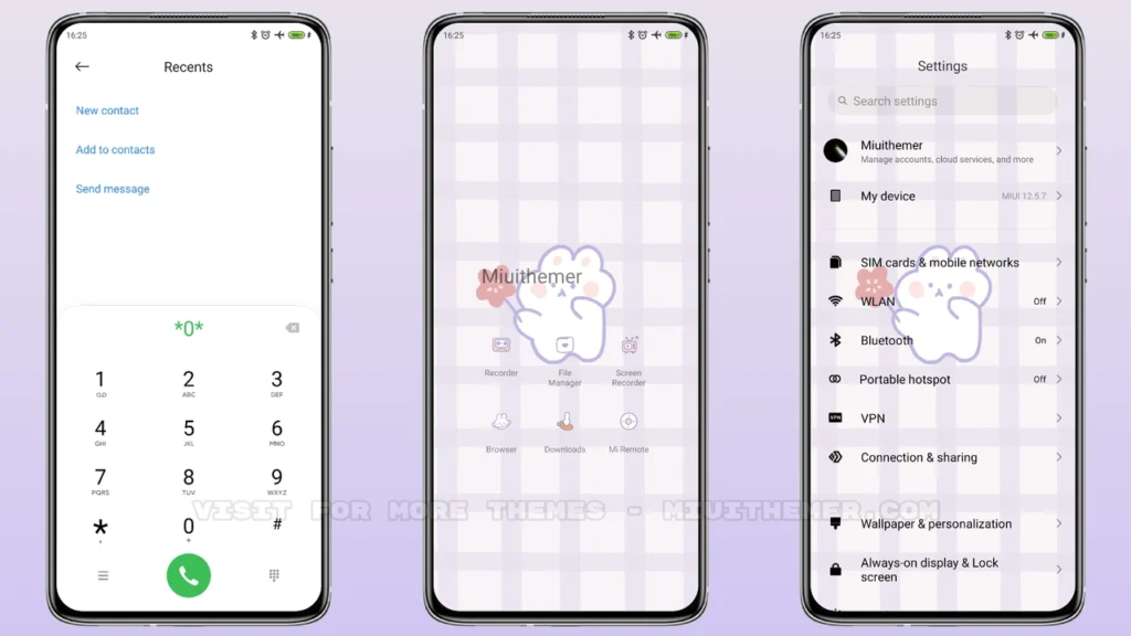 Flower Bunny MIUI Theme