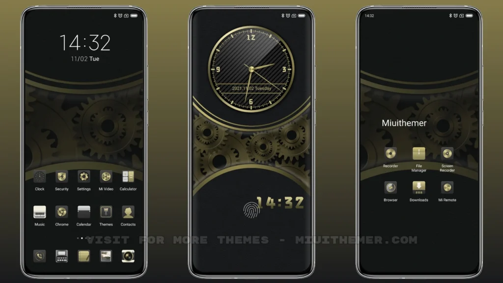 Gear clock MIUI Theme