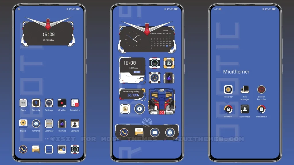 Mechanical Warfare MIUI Theme