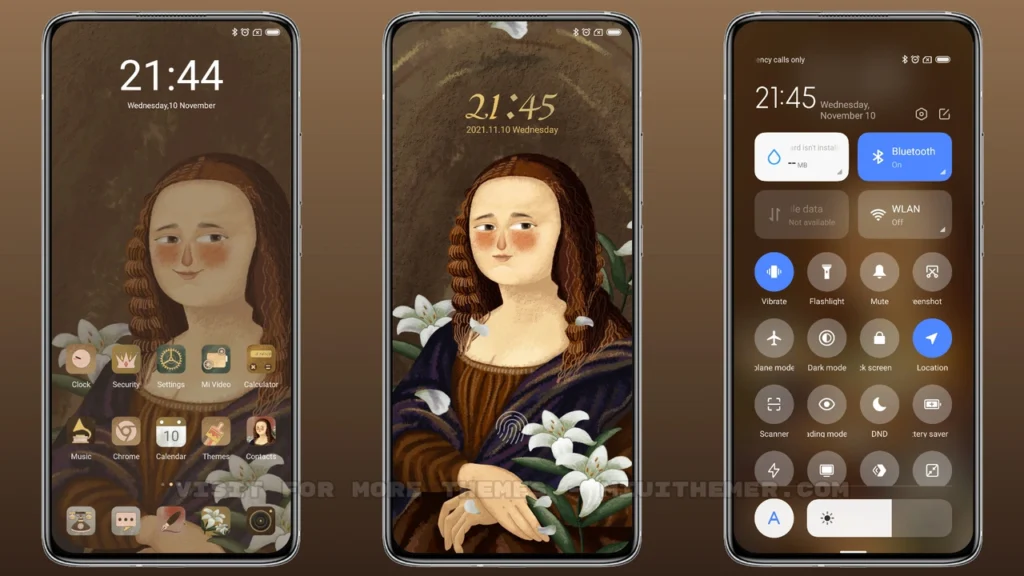 Mona Lisa smile MIUI Theme