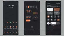 Orange heart MIUI Theme