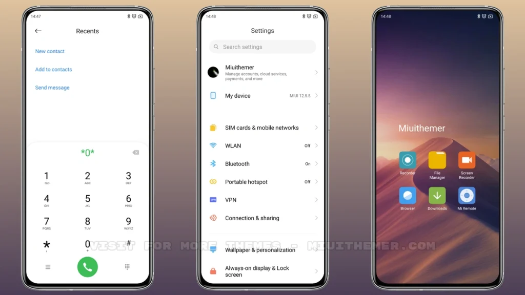 STOCK UI MIUI Theme